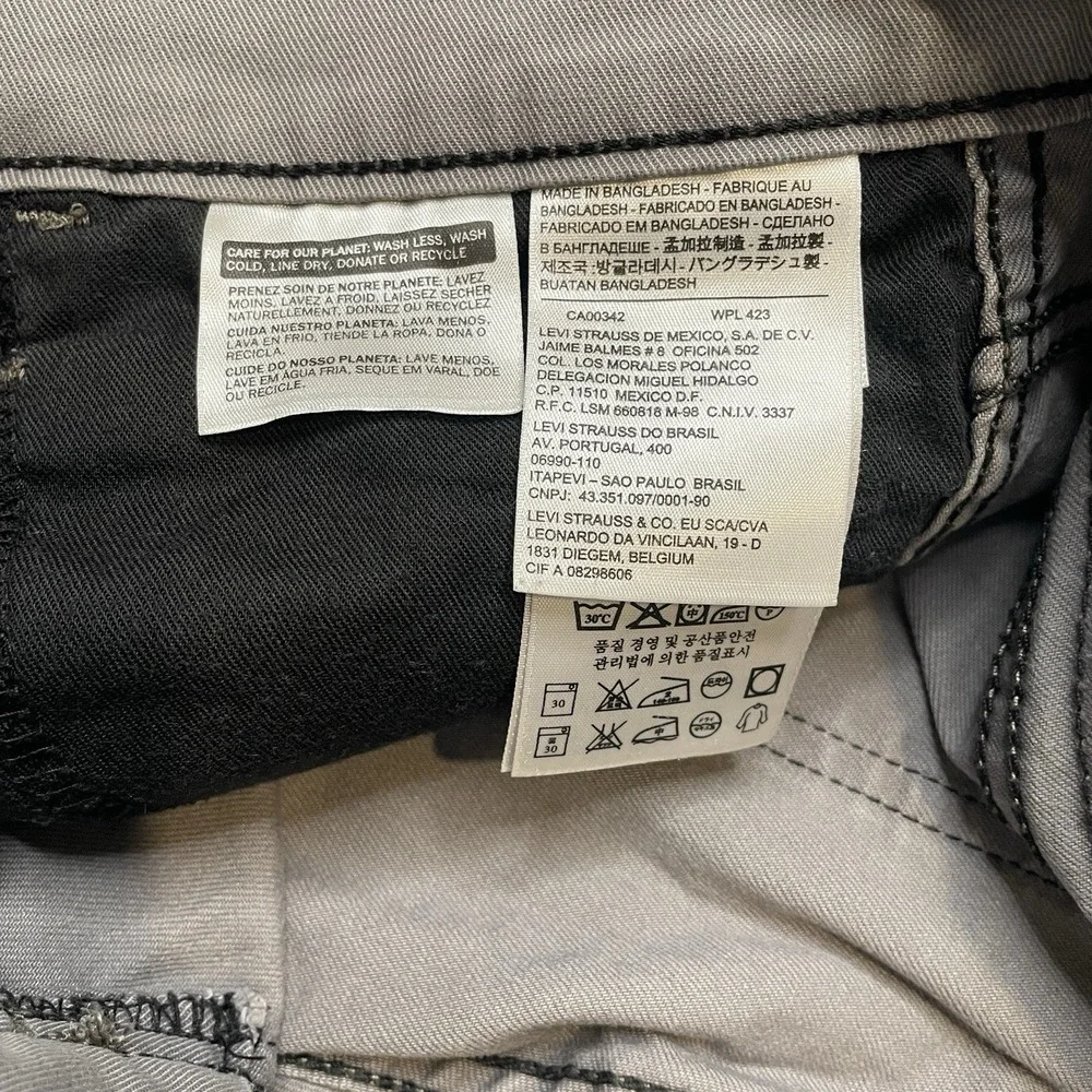 Levi's 511 Men's Slim fit jeans, Size 30x32, Gray Denim - Read Flaws